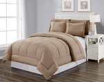 Decor & More Home Essentials 3 Piece Embossed Stripe Down Alternative Comforter Set