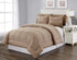 Decor & More Home Essentials 3 Piece Embossed Stripe Down Alternative Comforter Set