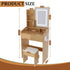 Vanity Table With LED Mirror, Power Outlet, Hairdryer Holder & Padded Stool, Compact Dressing Desk For Small Bedrooms - Wood