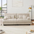Modular Sectional Sofa, 2 Seater Cloud Couch Small Couches for Small Spaces, Modern Deep Seat Couch, Home Sofa Living Room Oversized Loveseat with Bolster Armrests 4 Pillows