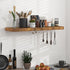 Floating Shelves - 10.3 Inch Deep Wall Shelf for Decor & Storage - Wall Mounted Display Shelving with Invisible Heavy-Duty Metal Bracket - 36" W x 10.3" D x 1.8" H - Set of 1 - Rustic Brown