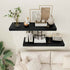 Black Floating Shelves 36 Inch Long, 12 Inch Deep Floating Shelves for Wall, 36 x 12 Shelves for Wall Storage & Display, 2" Thick Floating Shelf for Bathroom, Living Room, Bedroom, Set of 2