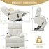 Power Lift Chair Recliners for Elderly, Overstuffed Electric Lift Recliner Chair with Widened Footrest Side Packets for Living Room Bedroom