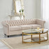 Chesterfield Style 3 Seater Sofa with Deep Button Tufting - Multiple Colors