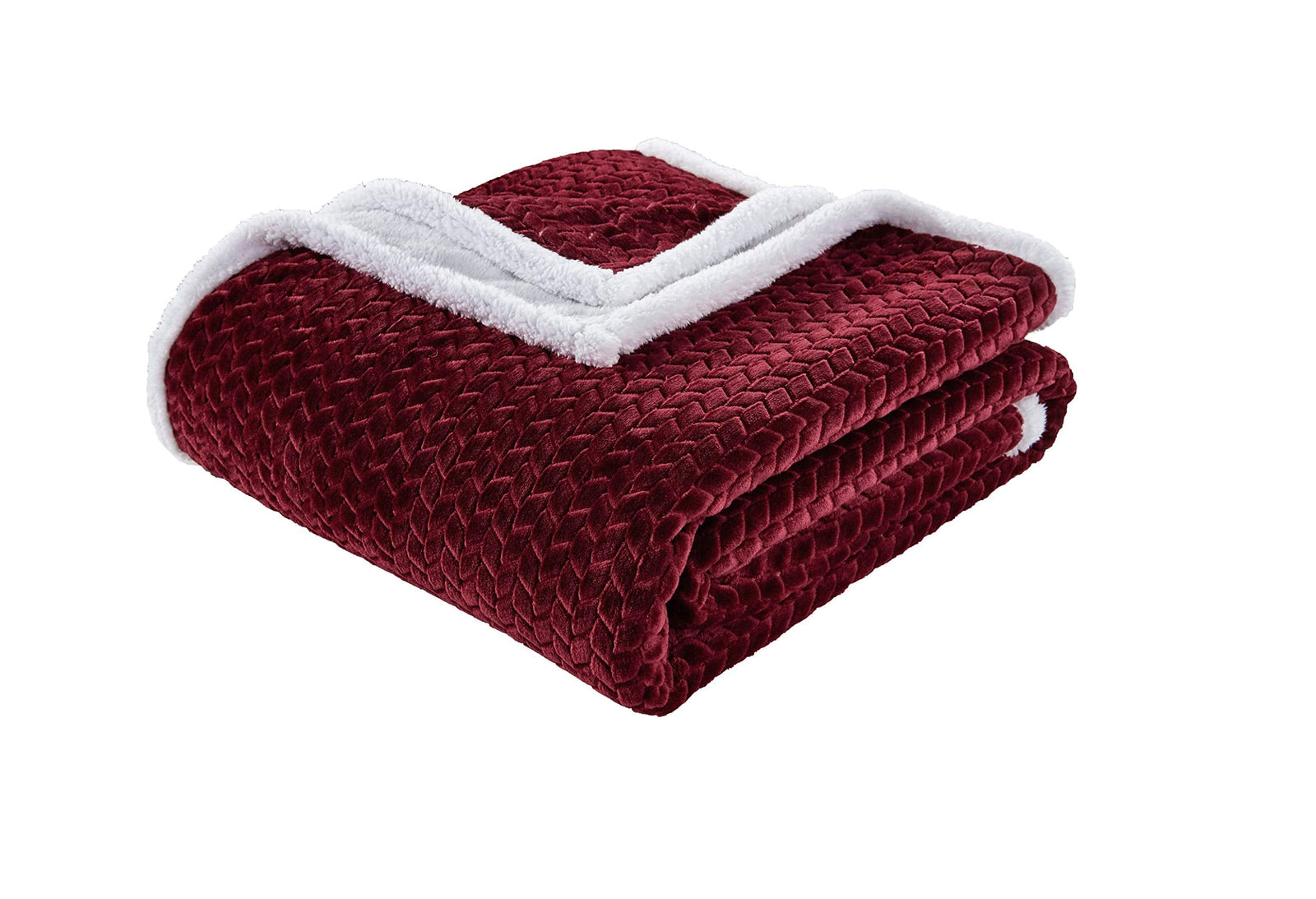 Decor & More Home Essentials Braided Sherpa Blanket