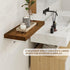 Floating Shelves 36 Inch Long, Deep Floating Shelf for Wall, 36 x 8 Floating Shelves Set of 2, 8 Inch Deep Wall Shelves for Living Room, Kitchen, Bedroom, Large Storage Shelves, Rustic Brown