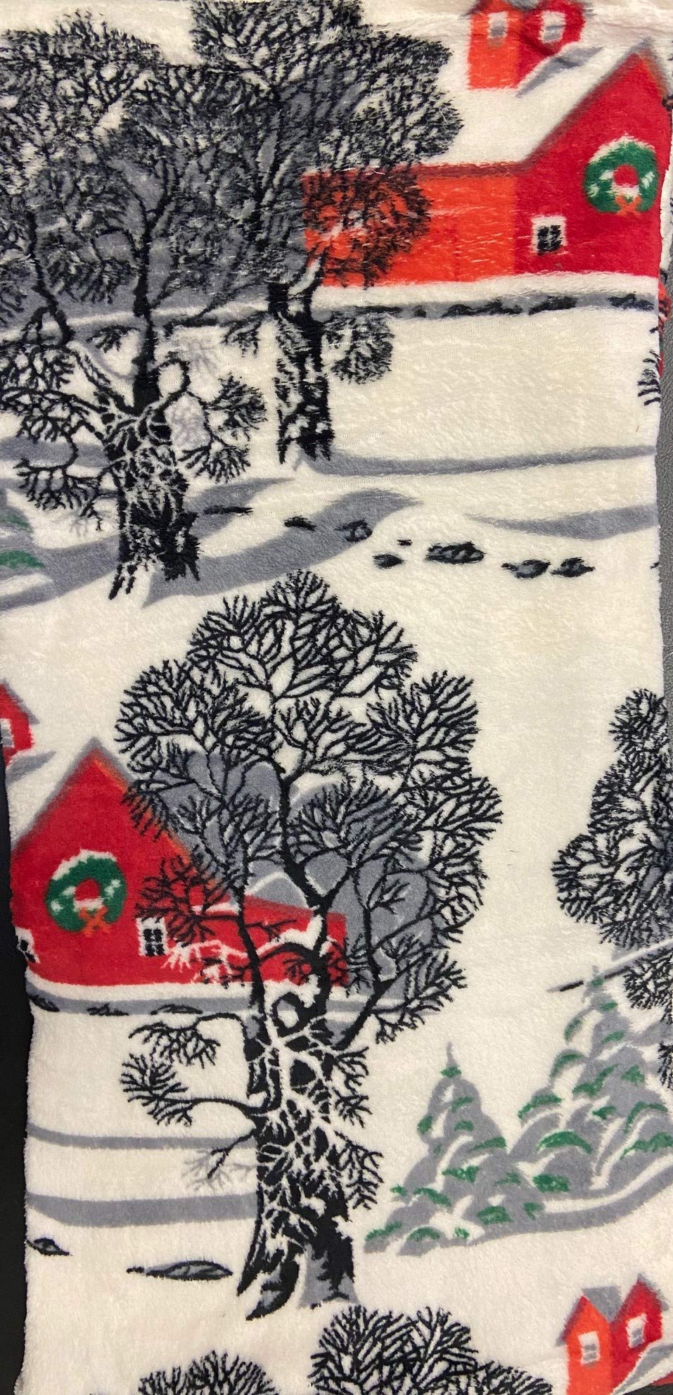 Decor & More Festive Holiday Microplush Throw Blanket (50