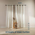 Sheer Curtains 2-Piece Set for Living Room/Bedroom