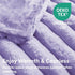 BEDELITE Faux Fur Throw Blanket for Couch, Soft and Cozy Luxurious 3D Striped Fluffy Blanket, 770GSM Thick Warm Plush Fuzzy Faux Rabbit Fur Blanket for Women Gift (Lavender, 60"x 80")