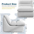 Misolant Bean Bag Chairs，Big Corduroy Fabric Sofa Bean Bag Chair for Adults and Teens with High-Resilience Sponge, Non-Slip Base Floor Lounge Sofa for Home, Living Room, Bedroom, Gaming Light Gray