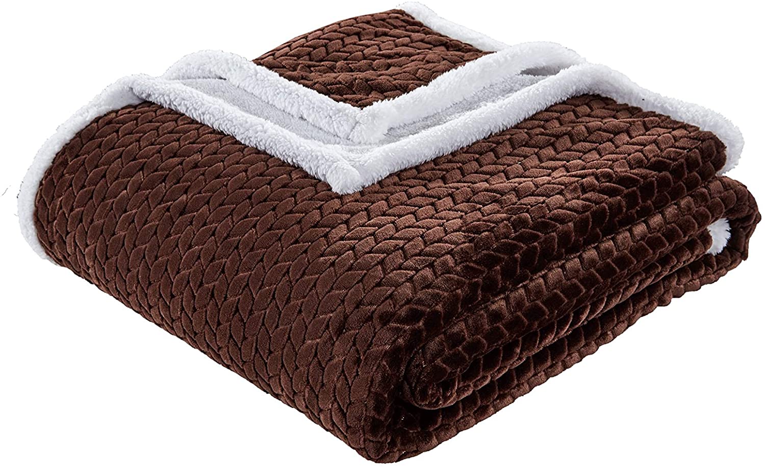 Decor & More Home Essentials Braided Sherpa Blanket