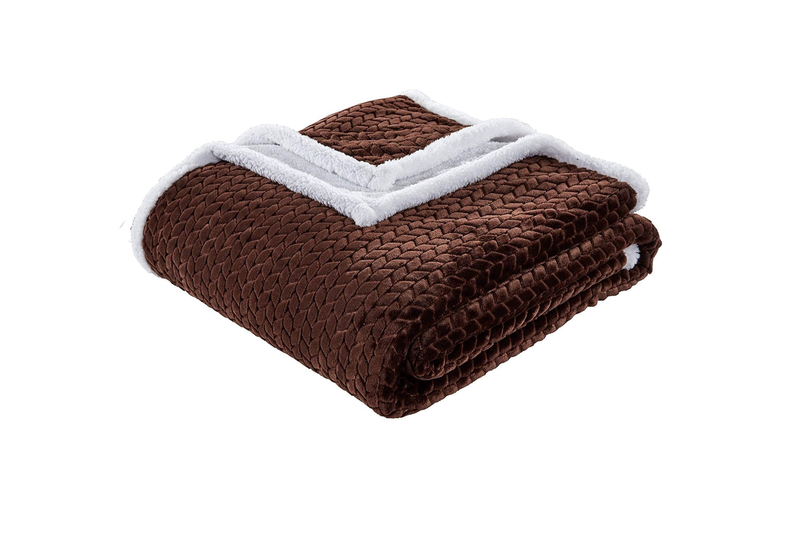 Decor & More Home Essentials Braided Sherpa Blanket