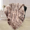 Bcareself Faux Fur Blanket Two Sided Ultra Soft Fluffy Reversible Fuzzy Throw Blanket for Women Men Double Sided Ombre Faux Luxe Faux Fur Thick Minky Blanket for Couch Bed