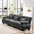 Modular Sectional Sofa Cloud Couch 3-Seater Deep Seat Sofa Couch, Oversized Couch Bed Sectional Couch with Round Bolster Armrests 5 Pillows, Modern Sofa Chair Comfy Couch(Gray)