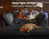 Oversized Modular Sofa, Extra Deep Cloud Corduroy Sectional Couch with Ottoman Chaise, Fluffy Chenille 6 Seat U-Shaped Sofa for Living Room, Villa (U Shape 6 Seater, Corduroy Black)