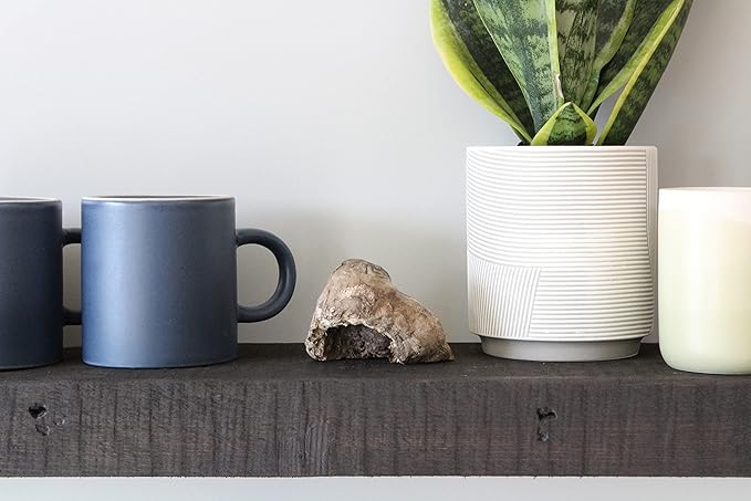 Urban Legacy Reclaimed Barnwood Planks | Floating Shelves for Wall w/Flush Mount Shelf Bracket Set Included | Set of 2 (Coffee Bean, 30