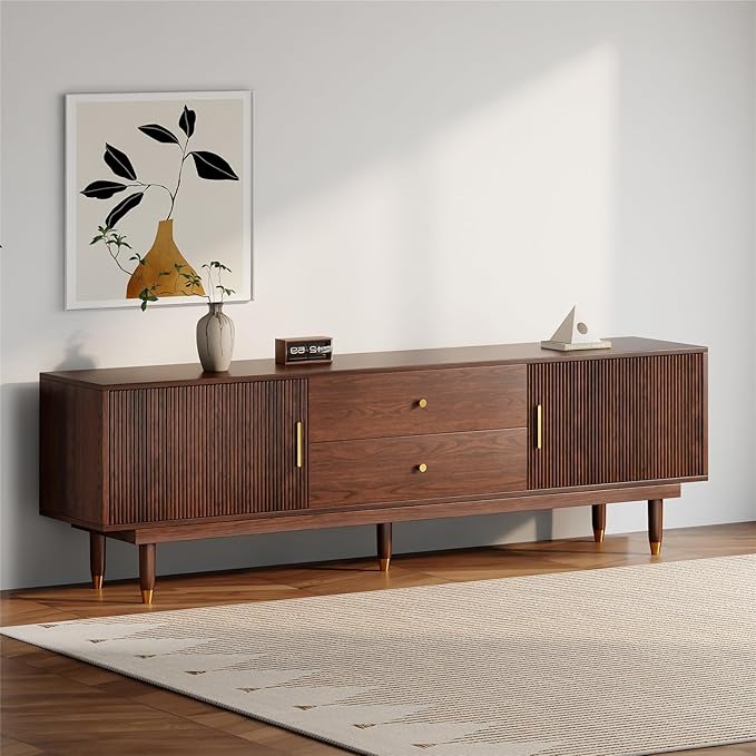 Mid Century Modern TV Stand for 75 inch TV, 70.9