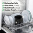 Cooler Kitchen Extra Large and Sturdy Rotating Utensil Holder Caddy with No-Tip Weighted Base, Removable Divider, and Gripped Insert | Rust Proof and Dishwasher Safe