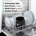 Cooler Kitchen Extra Large and Sturdy Rotating Utensil Holder Caddy with No-Tip Weighted Base, Removable Divider, and Gripped Insert | Rust Proof and Dishwasher Safe