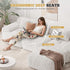 122" Modern L Shaped Modular Sectional Sofa, Boneless Couches for Living Room with Ottoman,4 Seater Convertible Chenille Cloud Couch Sofa Set, No Assembly Required, Beige 1 PCS