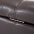 HOMCOM 51" Ottoman Storage Bench, Faux Leather Storage Chest with Lift Top, Tufted Ottoman for Living Room, Entryway, Dark Brown