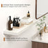Floating Shelves - 10.3 Inch Deep Wall Shelf for Decor & Storage - Wall Mounted Display Shelving with Invisible Heavy-Duty Metal Bracket - 36" W x 10.3" D x 1.8" H - Set of 1 - Rustic White