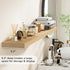 Fun Memories 55 Inch Floating Shelves - 9 Inch Deep Rustic Wooden Wall Shelves - Extra Deeper & Thicker Wall Mounted Storage Shelf for Living Room, Kitchen, Farmhouse - 55" W x 9" D x 1.8" H - Oak