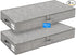 punemi Low Profile Under Bed Storage, 4 Inch Height Underbed Storage Containers With Sturdy Sidewalls & Bottom, Shallow Under Bed Organizer Clothes Storage Bins, Slim Under Couch Sofa Dresser Storage
