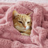 BEDELITE Faux Fur Throw Blanket for Couch, Soft and Cozy Luxurious 3D Striped Pink Fluffy Blanket, 770GSM Thick Warm Plush Fuzzy Faux Rabbit Fur Blanket for Women Gift, 50"x 60"