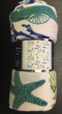 Decor & More Corales de Marina Blue Coral Seahorse Oceanic Microplush Throw Blanket Ocean Blanket for Boys and Girls and Kids of Any Age (50" x 60")