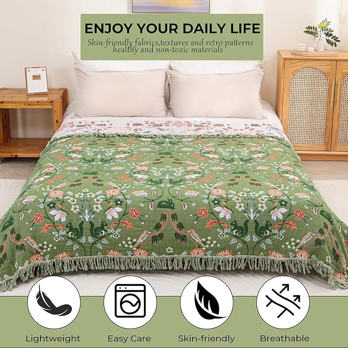 Boho Throw Blanket 80