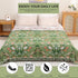 Boho Throw Blanket 80"x90", 100% Cotton Ultra Soft Luxury Throw for Couch and Sofa Blankets Home Decor, All Season Florals and Animals Throw Reversible Breathable Cozy Blankets