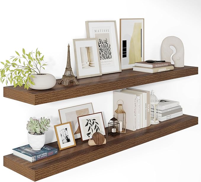 Wide Floating Shelves for Wall 12 Inch Deep, 48