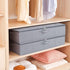 Under the Bed Storage Bins, 31.5 x 15.7 x 5.9 Inch Closet Organizers with Reinforced Handles for Blanket, Sheets, Pillows, Towels, Shoes, Grey, 3 Pack