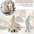 Power Lift Recliner Chair for Adults Elderly Lay Flat Velvet Recliners with Massage Heating, Extended Footrest, Wireless Charging Device, USB Ports, Cup Holder, Lumbar Pillow