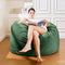 4FT Bean Bag Chair: Bean Bag with Velvet Cover, Fluffy and Comfy Bean Bag Chairs for Adults and Kids, Bean Bag Sofa Filled with High-Density Sponge for Gaming (Green)
