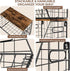 Delamu 2-Pack Stackable Metal Fruit Basket with Wood Lid-Wall Mounted & Countertop Organizer for Kitchen,Pantry- Ventilated Storage for Onions,Potatoes,Fruits,Spices (12"x 8"x 8-5/16")