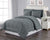 Decor & More Home Essentials 3 Piece Embossed Stripe Down Alternative Comforter Set
