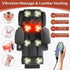 Three Motor Large-Wide Power Lift Chairs Recliners for Big and Tall Elderly, 180° Lay Flat Lift Chair, Infinite Position, Power Headrest, Heat & Vibration Massage (Plush Flannel, Dark Gray)