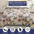 Boho Cotton Throw Blanket - Ultra-Soft Rustic Quilt for Bed, Home Decor & Travel - Large 60"x80" Muslin Blanket - All-Season Lightweight Bedspread & Throw for Women & Moms