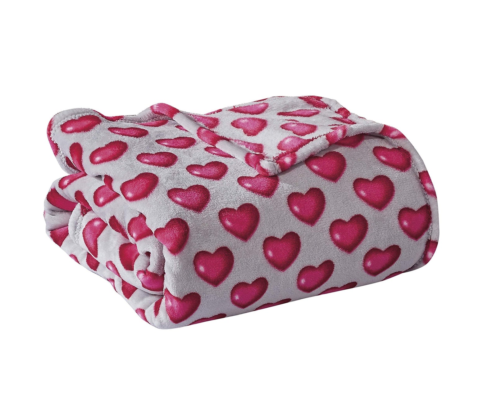 Decor & More Amor Eterno Be Mine Love Collection Valentine's Day Heart Ultra Plush Throw Blanket (50
