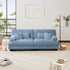 Modular Sectional Sofa, Comfy Cloud Couch Oversized Loveseat, Sectional Couches for Living Room, Modern Chenille Couch for Bedroom, Sleeper Deep Seat Sofa with Throw Pillows, Blue
