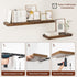 12" Deep Floating Shelves for Wall 48 Inches Long, Heavy Duty Wall Shelves for Bedroom Bathroom Kitchen Laundry Room, Farmhouse Rustic Shelves for Home Decor, 48" X 12" X 2" Set Of 2, Rustic Brown