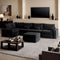 HOOOWOOO Modular Sectional Couch Sofa,125X69 U L Shaped Oversized Couch Sets Free Combination,6 Pieces Extra Deep Sofa with Ottoman for Living Room(Black Corduroy)