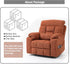 4 OKIN Motor Power Lay Flat Lift Recliner Chair for Elderly Adults Extra Large Recliners with Massage Heat, Adjustable Head-Back-Lumbar-Leg-Support, Extended Footrest, 2 Cup Holders
