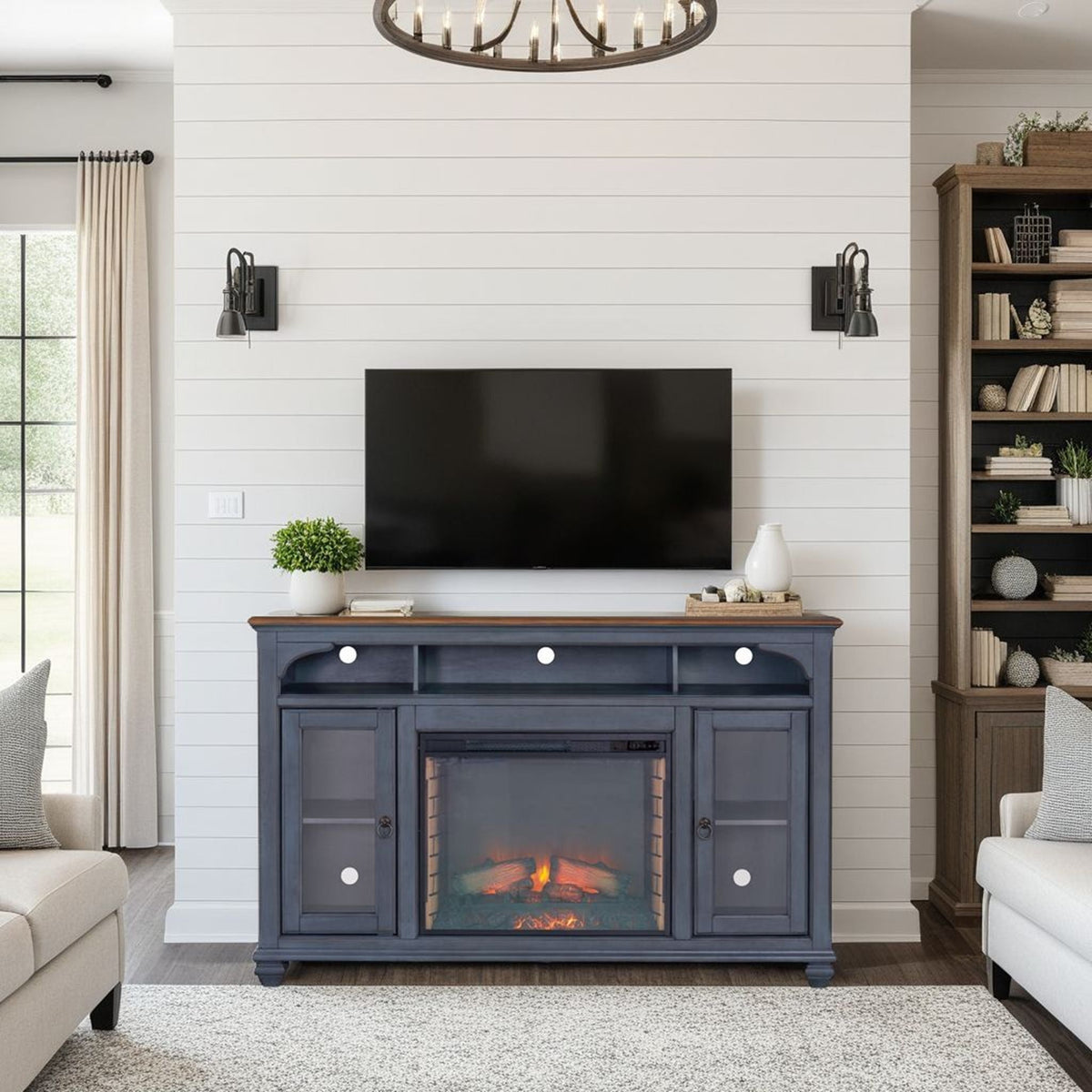 Fireplace TV Stand For TVs Up To 80