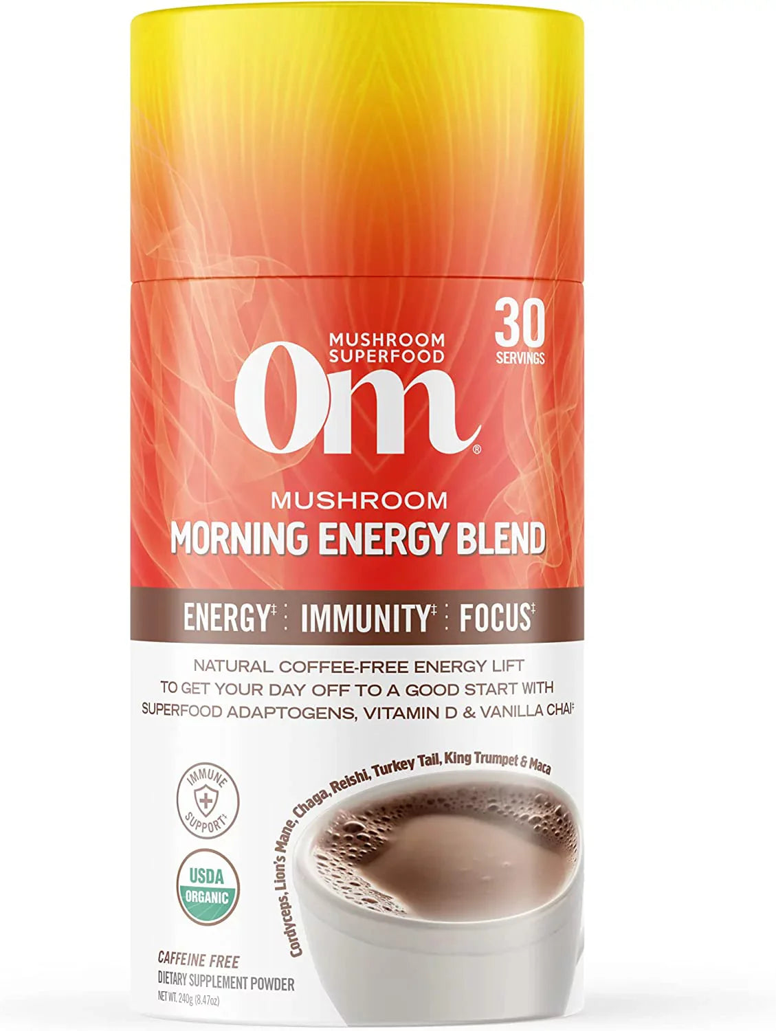 Morning Energy Blend - Om-Mushroom - 8.47 Oz