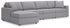 Modmax - Sectional - Granite