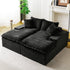 Double Chaise Lounge With Full Compressed Sponge