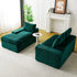 Modular Sofa, Convertible Twin Seat With Chaise Lounge